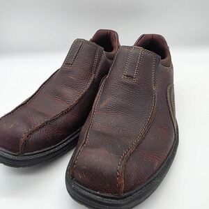 Clarks Collection Mens Leather Slip On‎ Loafers Casual Shoes Brown Size 9.5M